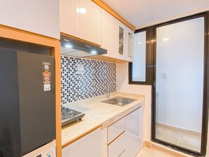Standard Apartment | Dapur peribadi | Cerek elektrik 