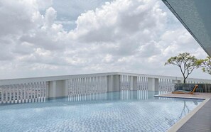 Outdoor pool - 2Br Luxurious And Spacious Apartment At One East Penthouse Residence (Surabaya)