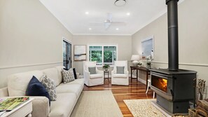 TV connectée, cheminée