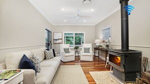 TV connectée, cheminée