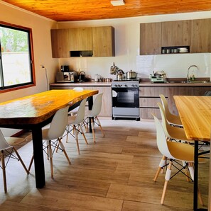 Full-size fridge, microwave, toaster, cleaning supplies - Hostal Treile (Pucon)