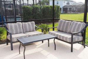 Terrace/patio - Amazing 8BR Family Villa at Veranda Palms ● Private Pool/BBQ/More! (Kissimmee)