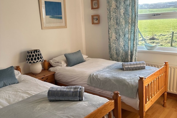 3 bedrooms, iron/ironing board, travel cot, WiFi
