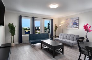 Condo, 1 Bedroom, Partial Ocean View | Living area - Ocean Escape Boardwalk Oceanfront  (Myrtle Beach)