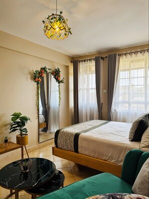 1 غرفة نوم وواي فاي مجانًا وملاءات أسرّة