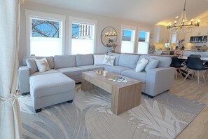 Smart TV, fireplace, video games, books