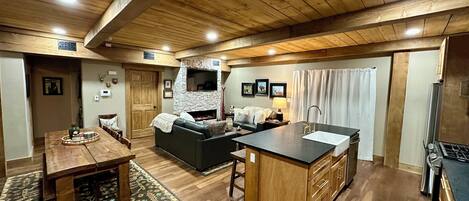 TV connectée, cheminée