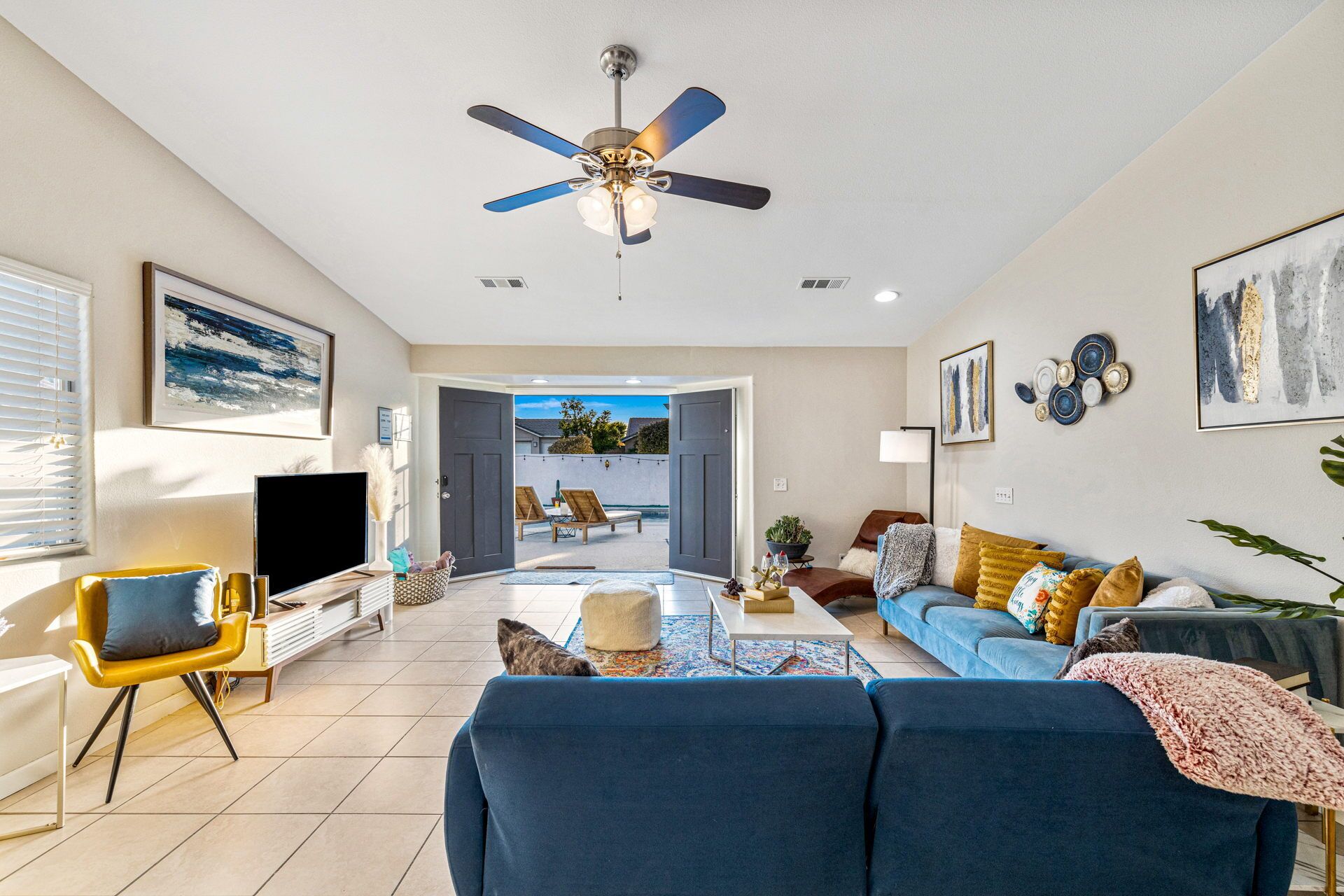 Family House | Living area | Fireplace, foosball