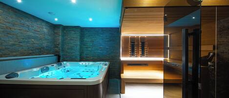 Sauna, vasca idromassaggio