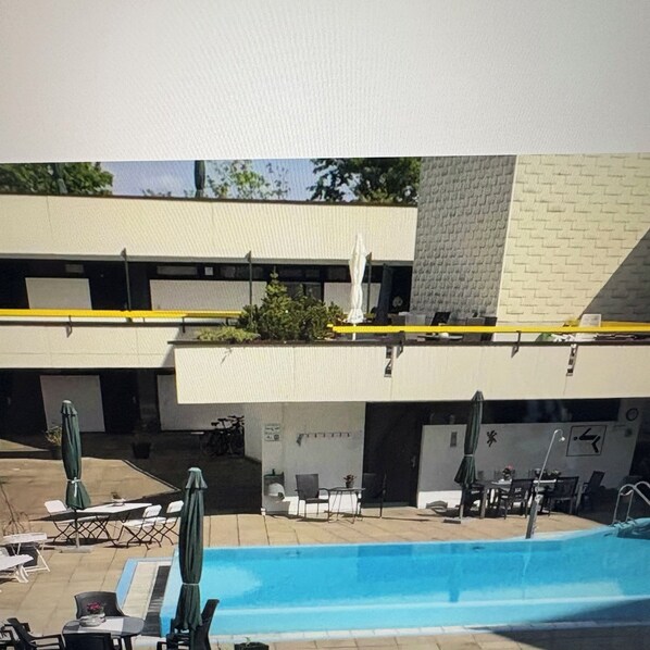 Piscine extérieure, piscine chauffée