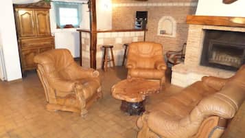 TV, fireplace, DVD player