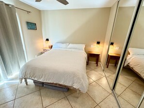 2 bedrooms, iron/ironing board, WiFi, bed sheets