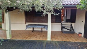 Terrace/patio - 129- Typical 70 m² house in Maubuisson – Up to 6 guests (MAUBUISSON)