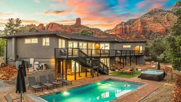 A heated pool