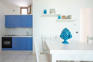 Fridge, oven, stovetop, cookware/dishes/utensils