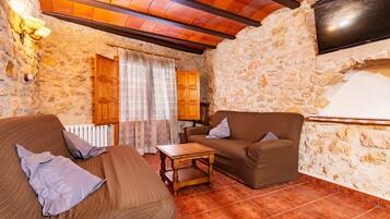 Televisión, chimenea