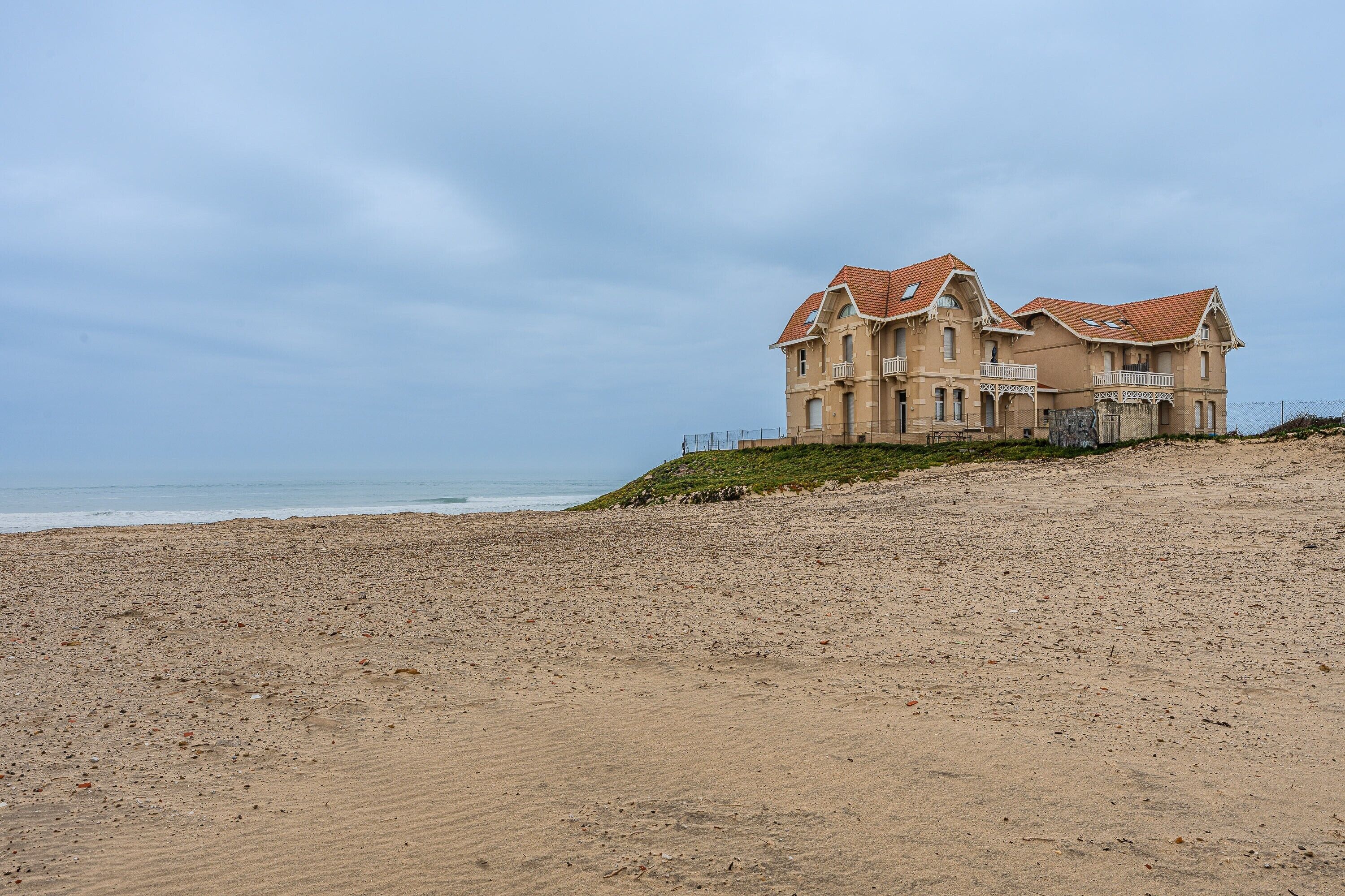 Vlak bij het strand