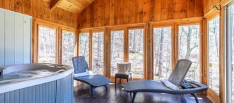 Spacious Chalet Near Stratton and Mt. Snow w/Indoor Hot Tub, Fireplace, Firepit