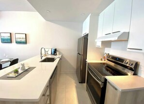 Private kitchen - Elegant 3-bedroom condo , pet friendly-near DT/TMR (Montréal)