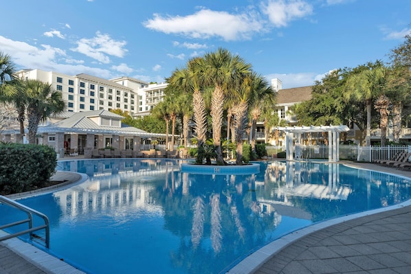 A heated pool