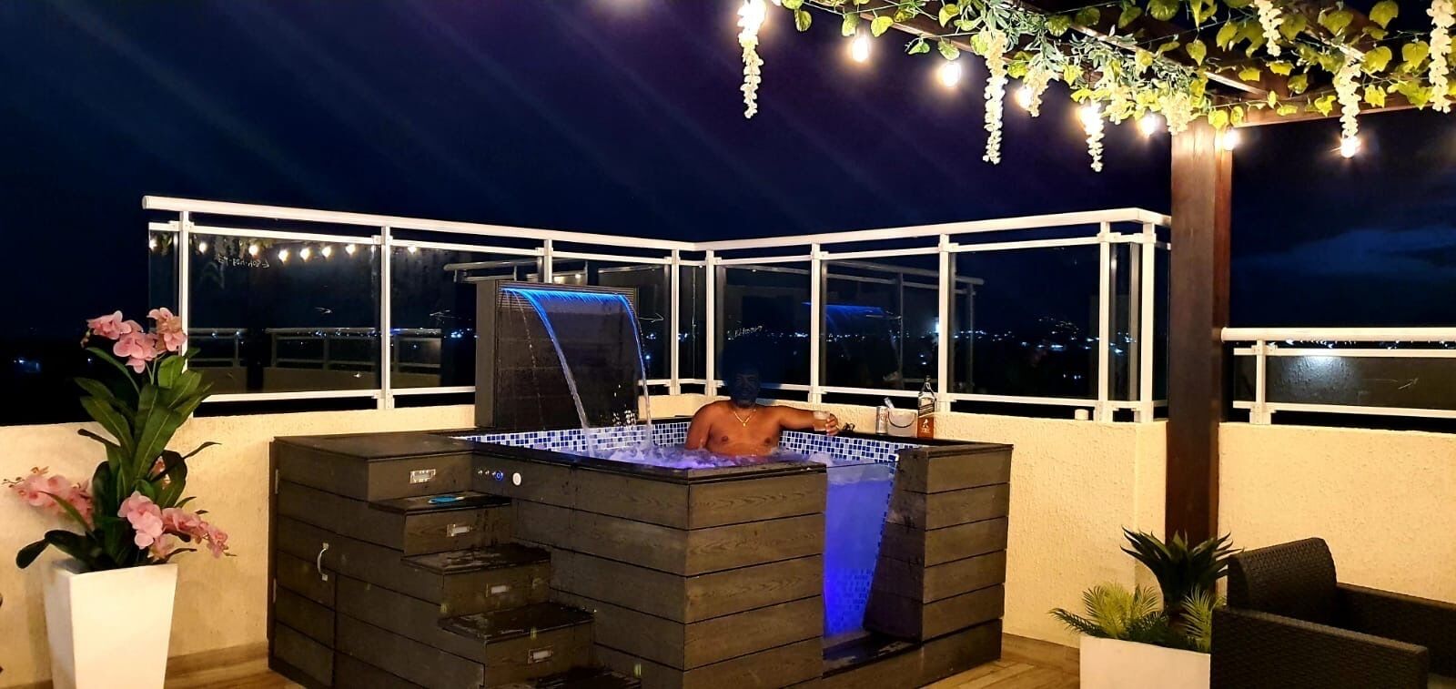 Idromassaggio all'aperto