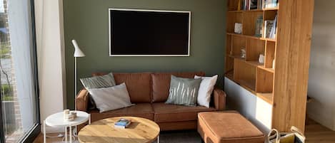 TV, tavolo da ping pong, impianto stereo