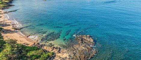 Chaise longue, serviettes de plage