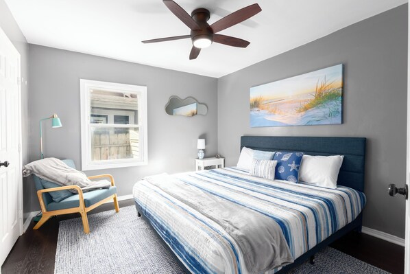 4 bedrooms, iron/ironing board, travel crib, WiFi