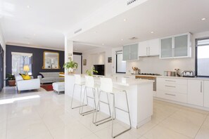 Fridge, microwave, oven, stovetop - Coastal Bliss - Family Home Moments from the Beach (North Coogee)