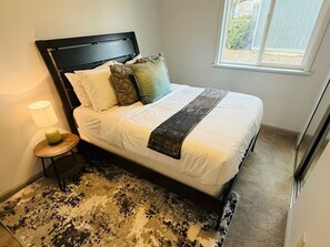 2 bedrooms, desk, iron/ironing board, travel cot