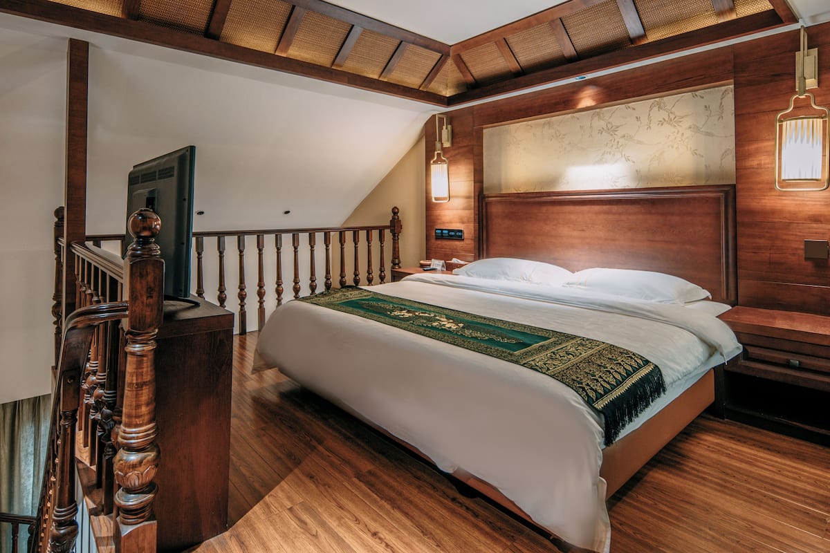 Dupleks Keluarga, 1 kamar tidur, pemandangan resor | Area keluarga | Televisi 90-cm dengan saluran TV digital