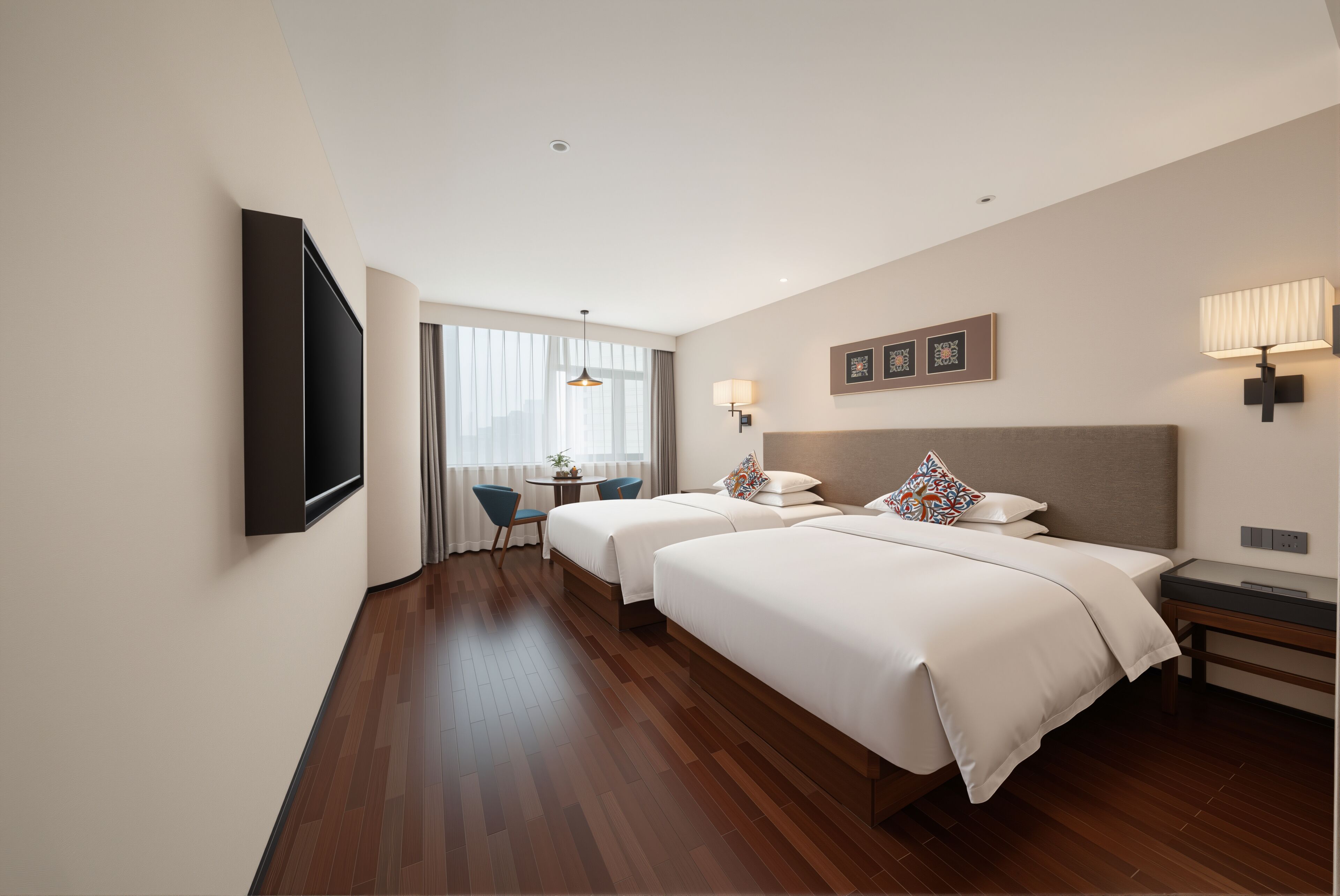 Habitación triple | Edredón, minibar, insonorización y cunas gratuitas 