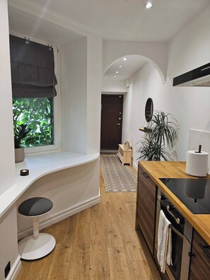 Apartment, 1 Bedroom | Private kitchen - Apartment With a Fire-place (Riga)