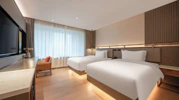 Ropa de cama de alta calidad, edredón y minibar