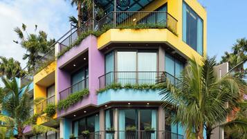 Majoituspaikan julkisivu