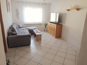 TV, fireplace, DVD player