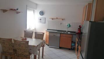 Fridge, oven, stovetop, dishwasher