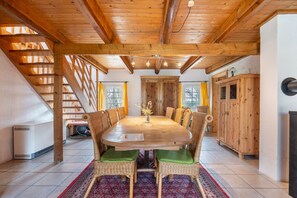 Dining - Holiday Home 'Mittelhuus' with Private Terrace, Private Garden and Wi-Fi (Wangerland)
