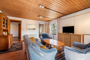 Televisie en een open haard