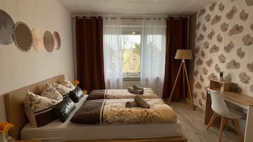 2 Schlafzimmer, Bügeleisen/Bügelbrett, kostenloses WLAN, Bettwäsche