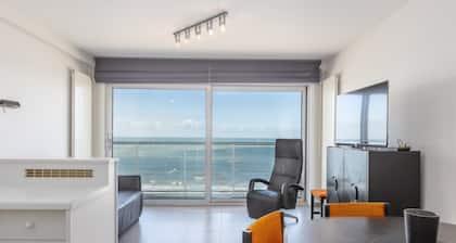 Charmantes Studio auf dem Deich mit Meerblick