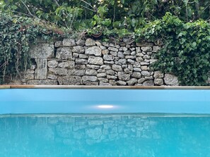 Outdoor pool - Elegant, charming residence with landscaped garden (Jazennes)