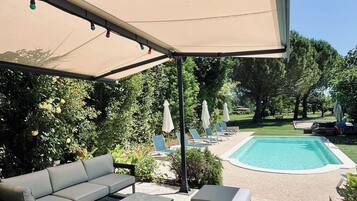 A heated pool