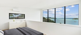 Waterfront with private beach access