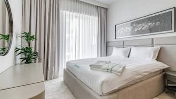 Luxury Apartment, Balcony | 1 bedroom, iron/ironing board, free WiFi