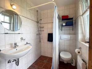 Shower, hair dryer