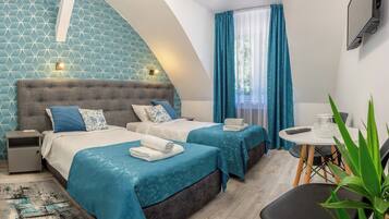 Desk, iron/ironing board, cots/infant beds, free WiFi