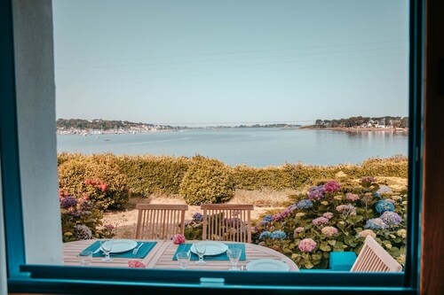 Maison sur le port - Vue sur l'Aber Wrach pour 6