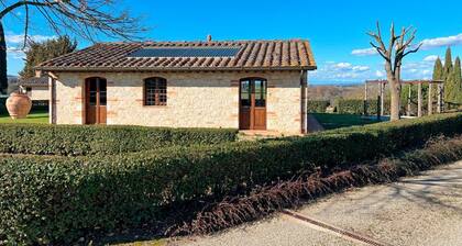 The independent Capannina on the Tuscan hills