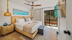 2 bedrooms, iron/ironing board, travel cot, WiFi